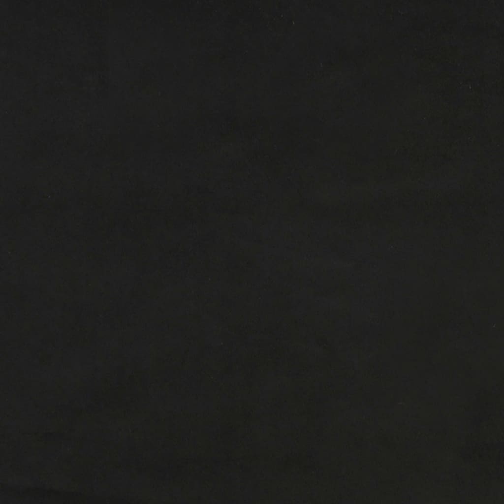 vidaXL Galvūgalis su auselėmis, juodos spalvos,147x16x78/88cm, aksomas