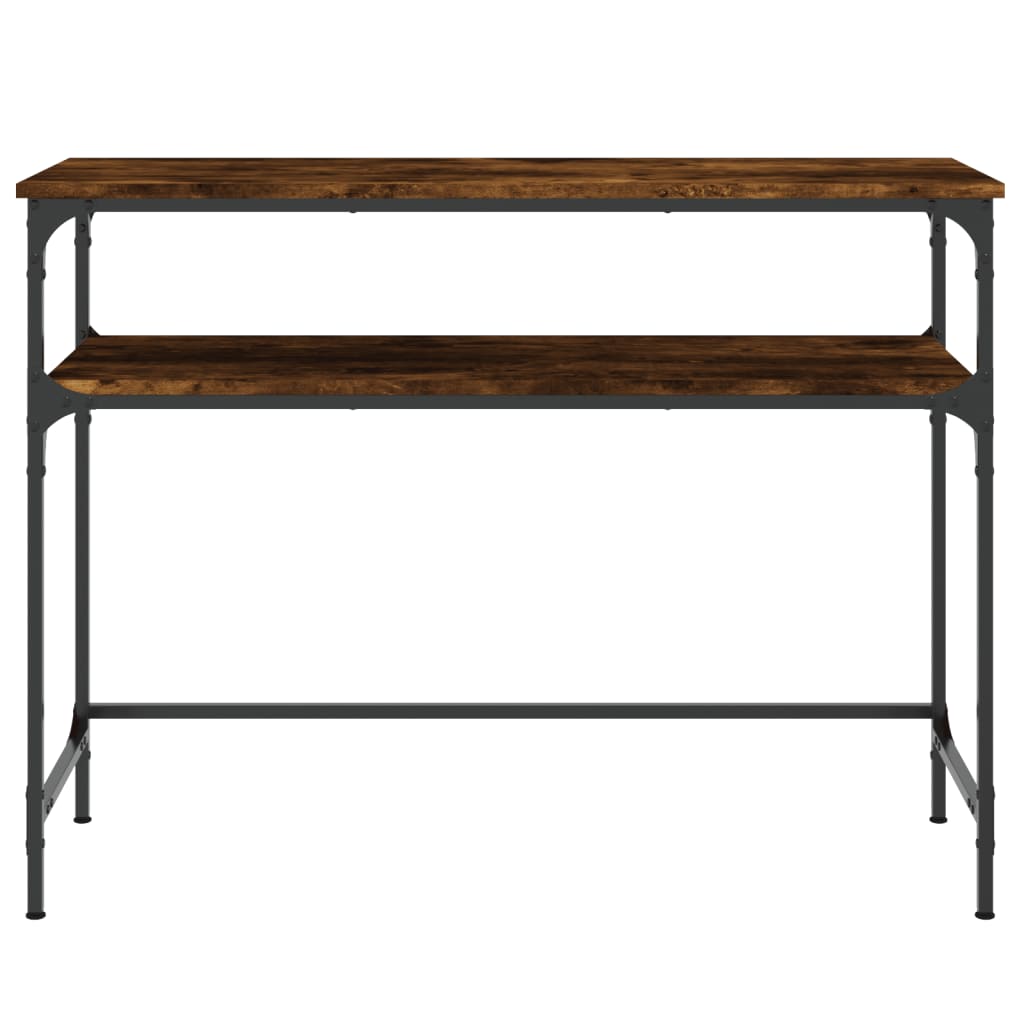 vidaXL Konsolinis staliukas, dūminio ąžuolo, 100x35,5x75cm, mediena