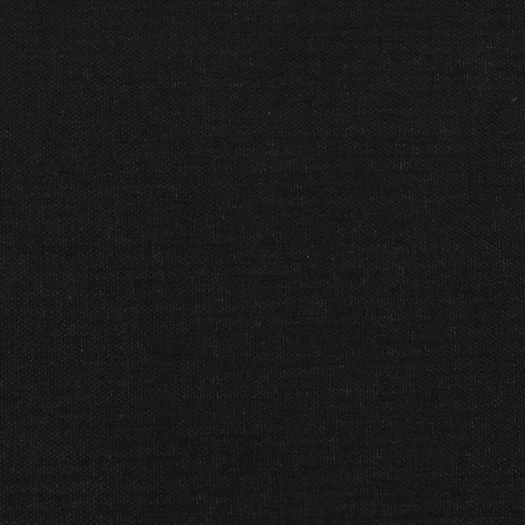 vidaXL Galvūgalis su auselėmis, juodas, 93x23x118/128cm, audinys
