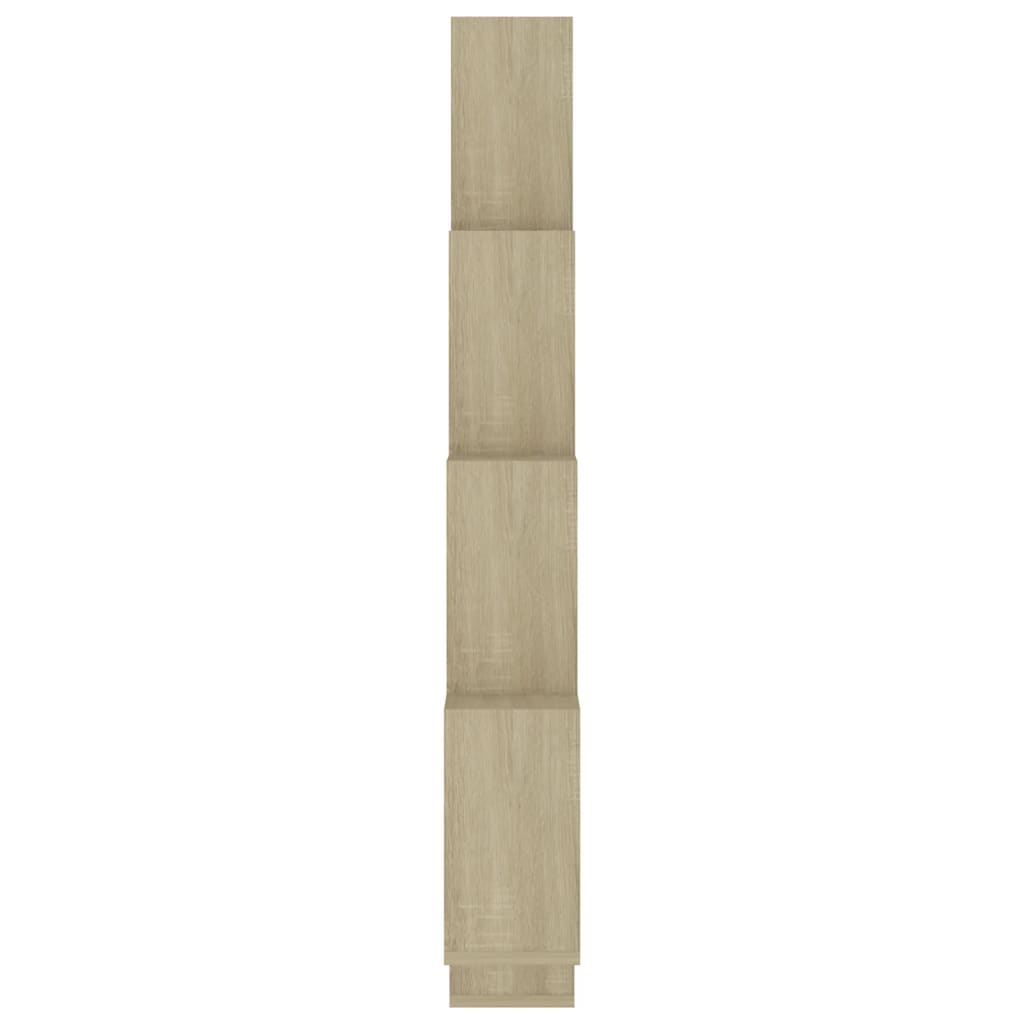 vidaXL Sieninė lentyna, sonoma ąžuolo, 90x15x119cm, apdirbta mediena