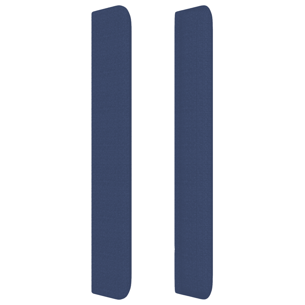 vidaXL Lova su spyruoklėmis ir čiužiniu, mėlyna, 160x200 cm, audinys