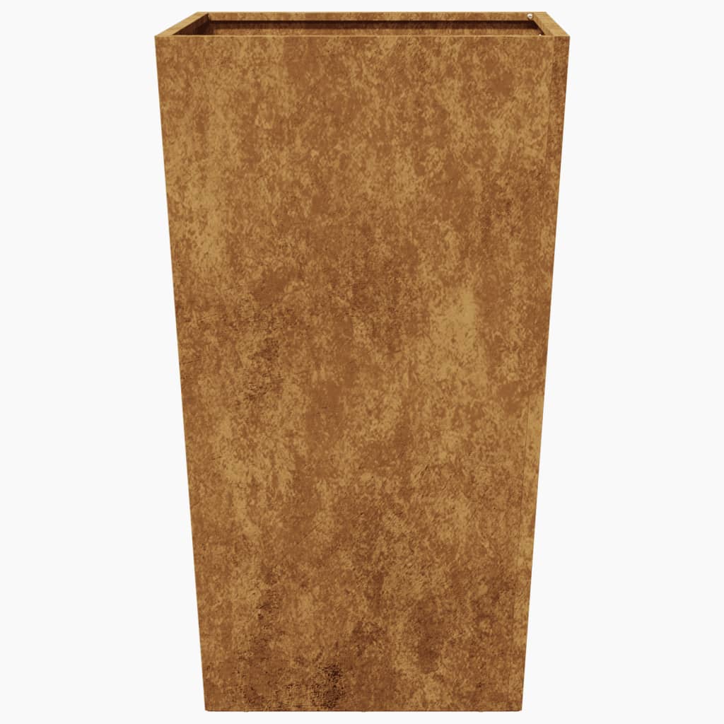 vidaXL Sodo loveliai, 2vnt., 45x45x75cm, corten plienas