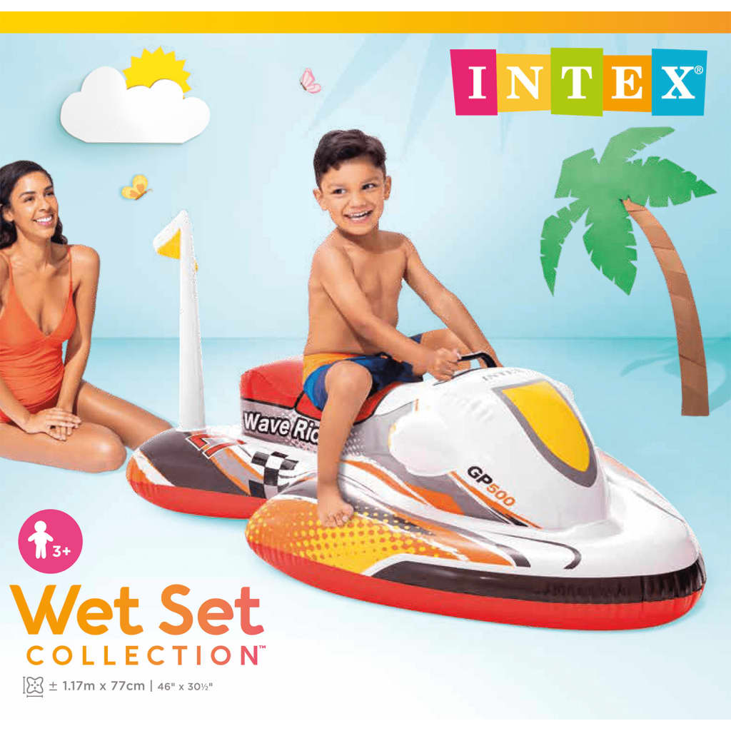 Intex Wave Rider Pripučiamas plaustas, 117x77cm