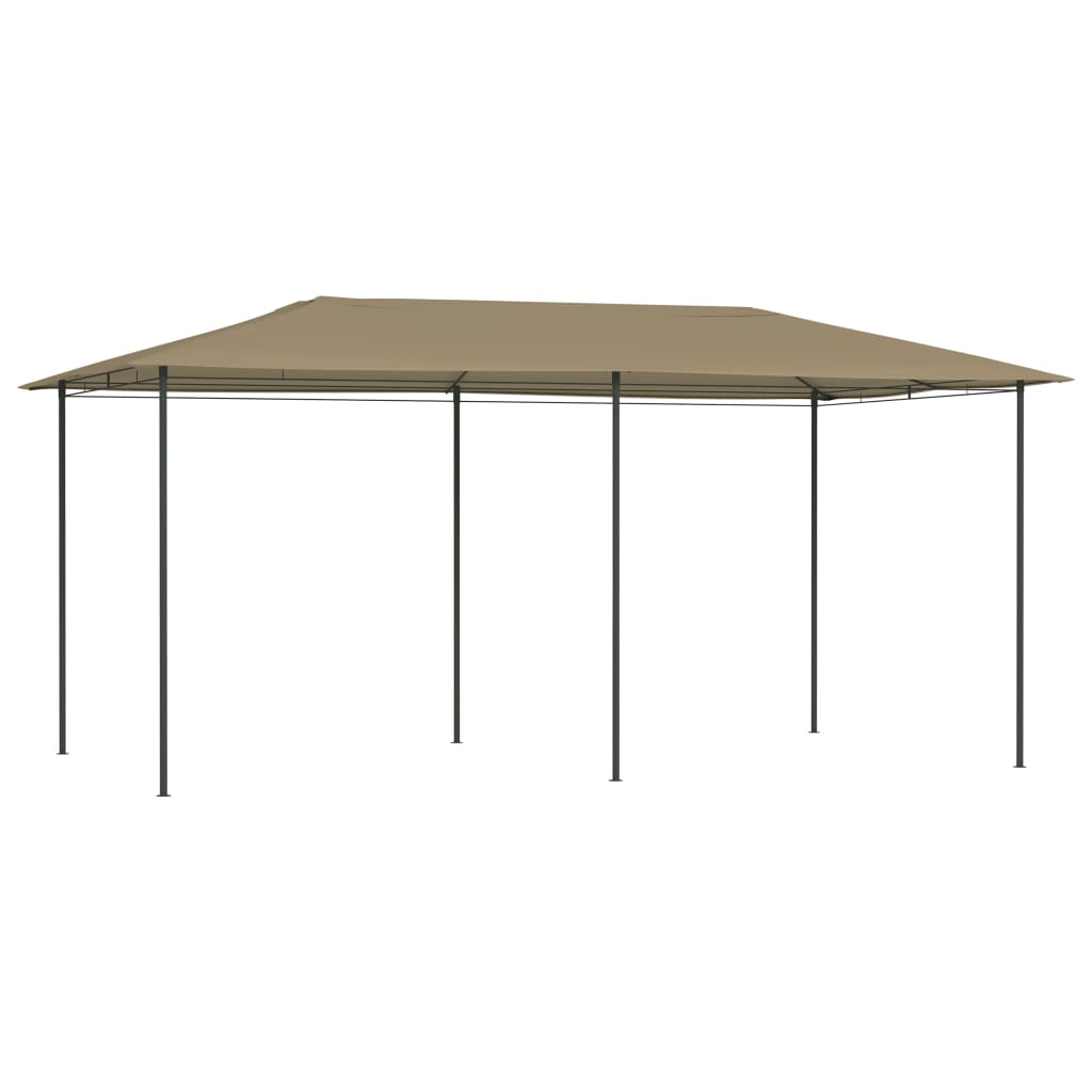 vidaXL Pavėsinė, taupe spalvos, 2,98x5,3x2,59m, 160g/m²