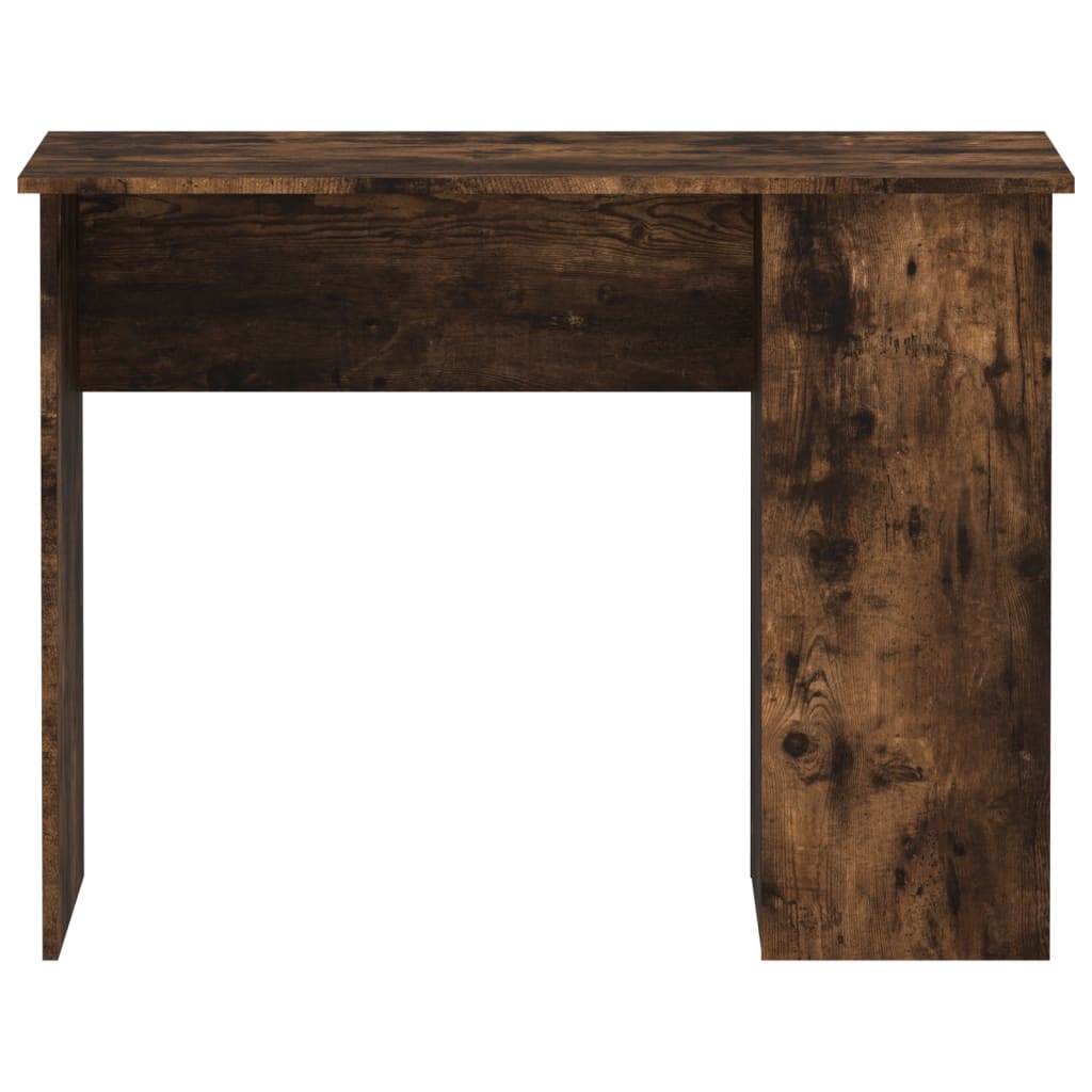 vidaXL Rašomasis stalas, dūminio ąžuolo, 100x55x75cm, apdirbta mediena