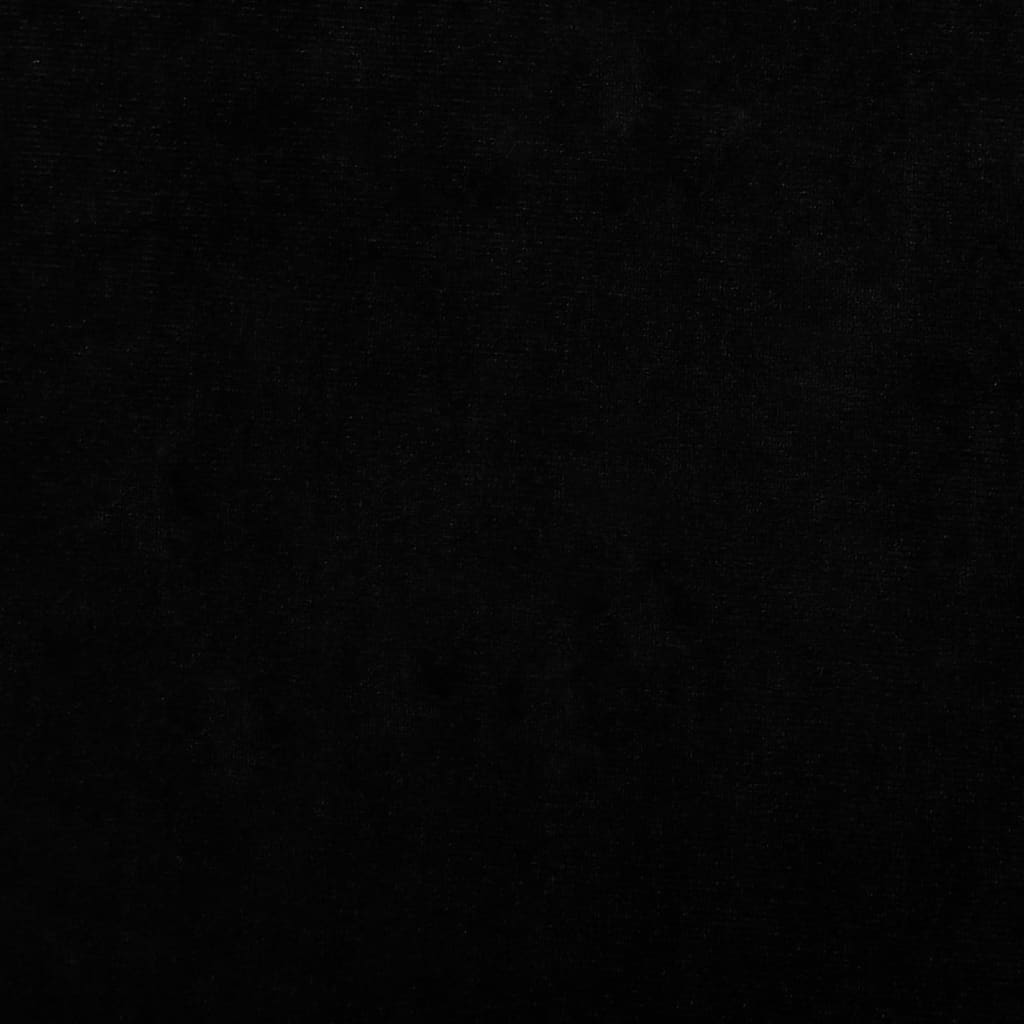 vidaXL Lova šunims, juodos spalvos, 70x45x33cm, aksomas