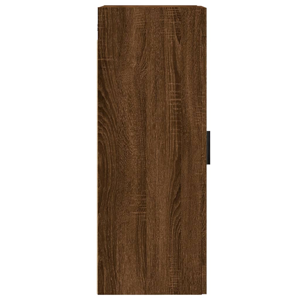 vidaXL Sieninė spintelė, ruda ąžuolo, 34,5x34x90cm, apdirbta mediena