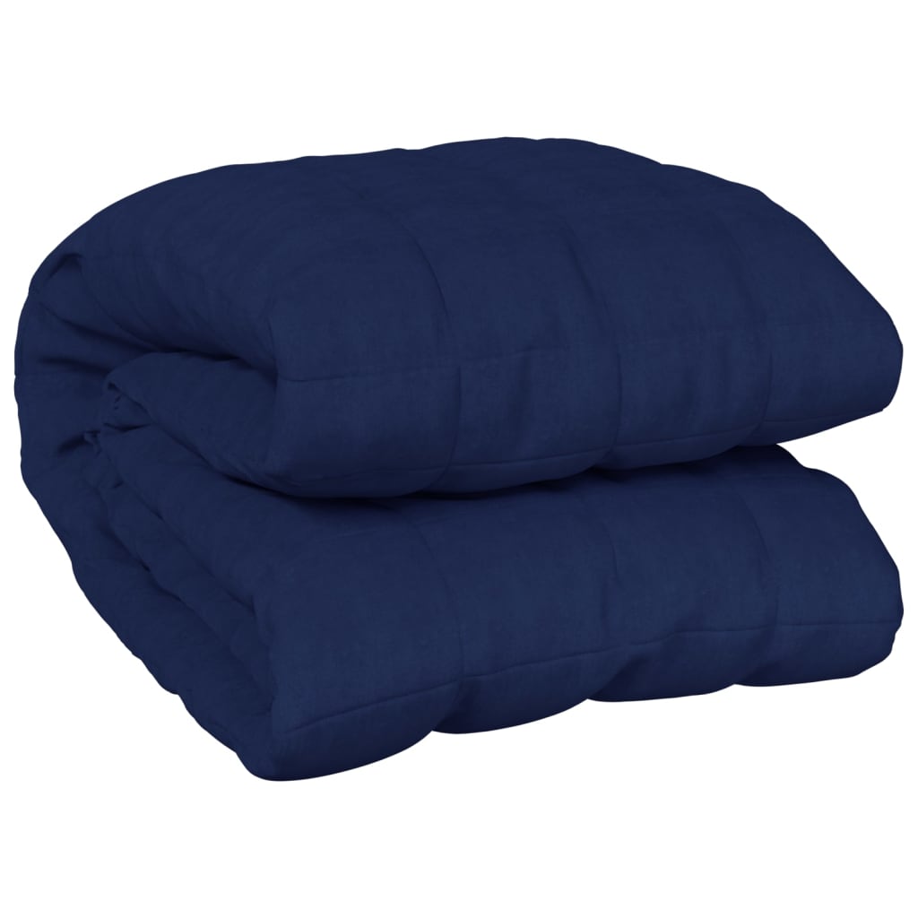 vidaXL Sunki antklodė, mėlynos spalvos, 220x230cm, audinys, 11kg