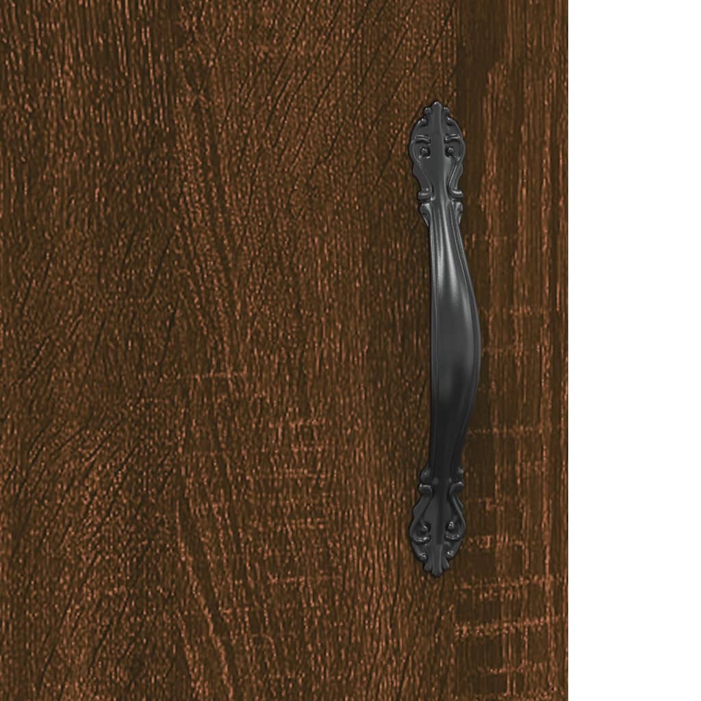 vidaXL Sieninė spintelė, ruda ąžuolo, 60x31x70cm, apdirbta mediena