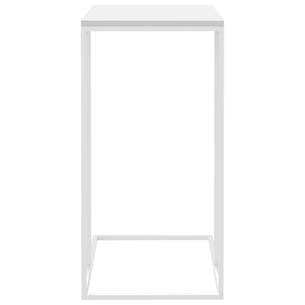 vidaXL Šoninis staliukas, baltos spalvos, 40x30x59cm, mediena