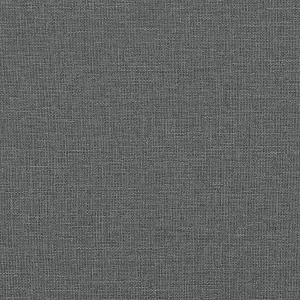 vidaXL Krėslas su pakoja, tamsiai pilkos spalvos, 60cm, audinys