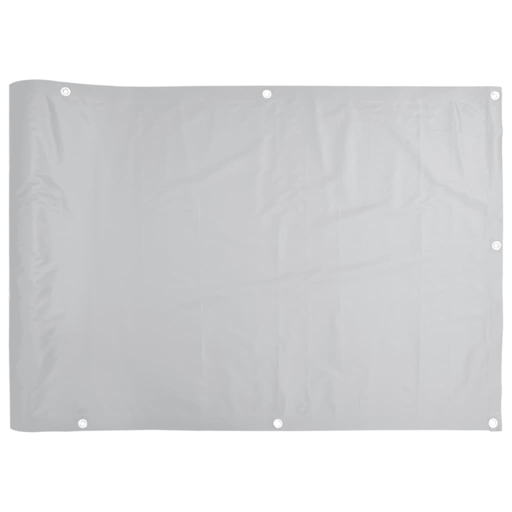 vidaXL Privatumo suteikianti balkono pertvara, pilka, 600x120cm, PVC