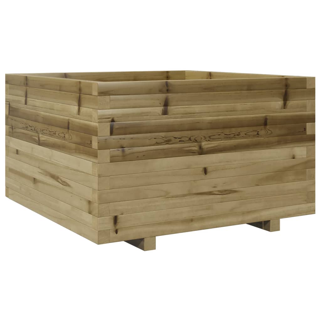 vidaXL Sodo lovelis, 80x80x49,5cm, impregnuota pušies mediena