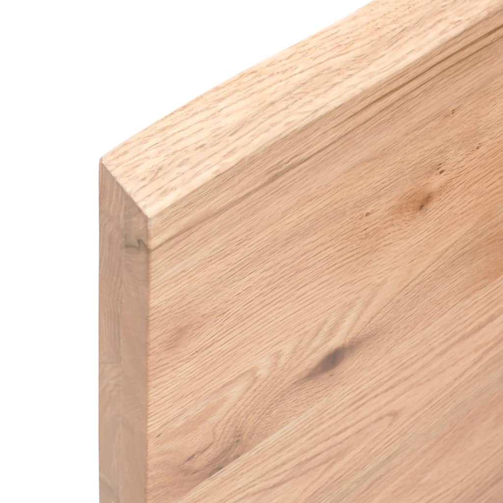 vidaXL Vonios stalviršis, šviesiai rudas, 100x60x(2-4)cm, mediena