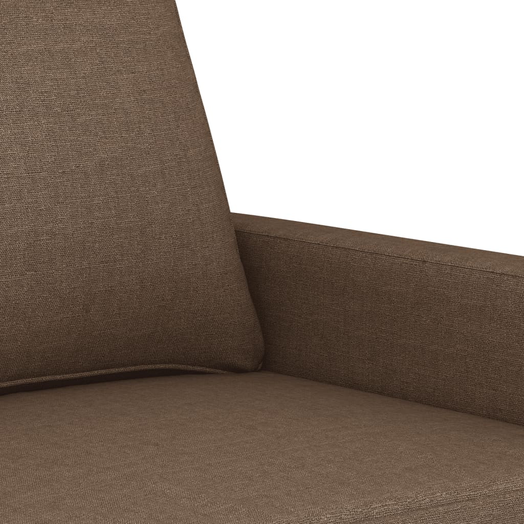 vidaXL Trivietė sofa, rudos spalvos, 180cm, audinys