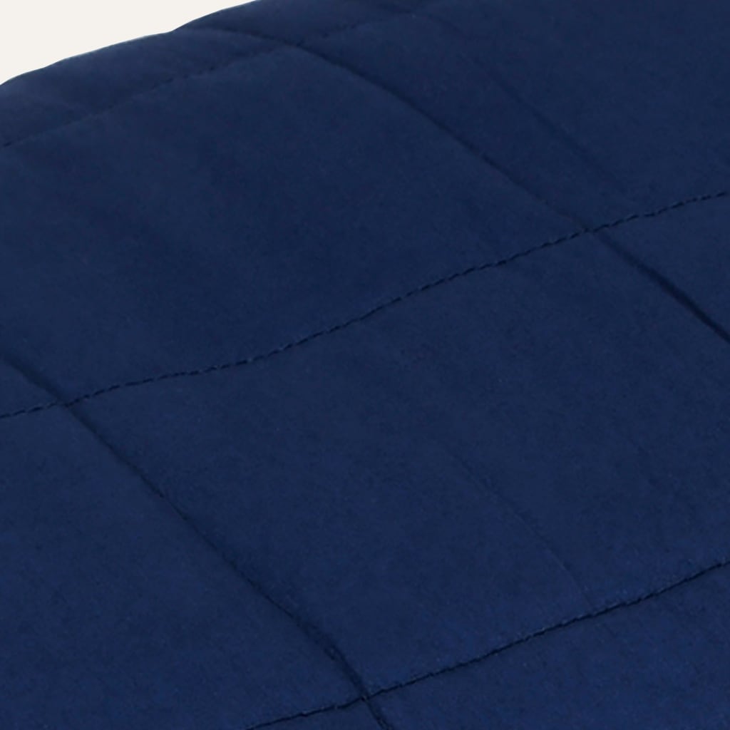 vidaXL Sunki antklodė, mėlynos spalvos, 220x260cm, audinys, 11kg
