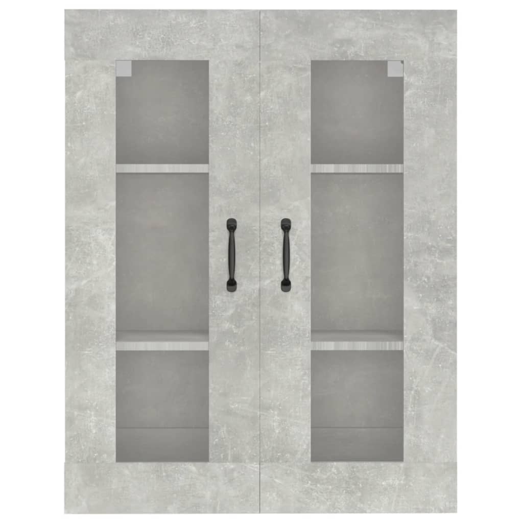 vidaXL Pakabinama sieninė spintelė, betono pilka, 69,5x34x90cm