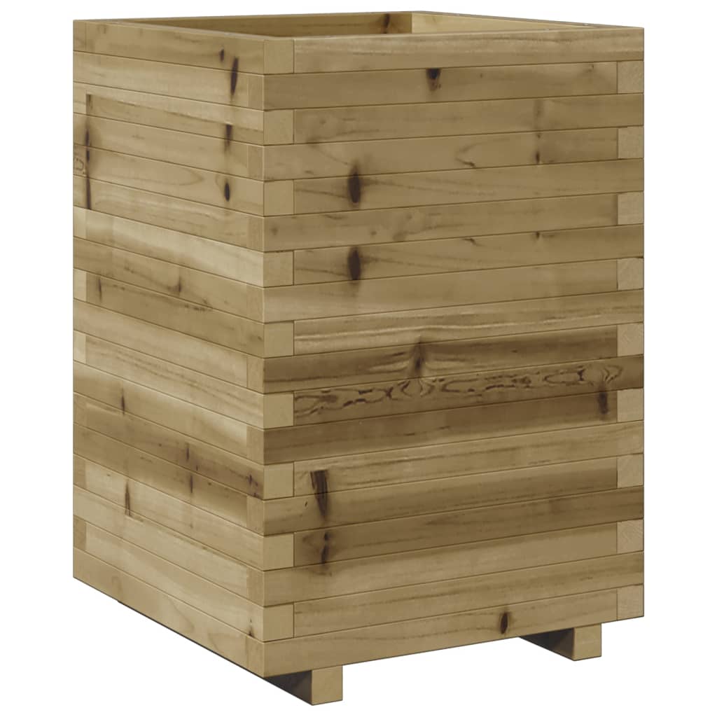 vidaXL Sodo lovelis, 50x50x72,5cm, impregnuota pušies mediena