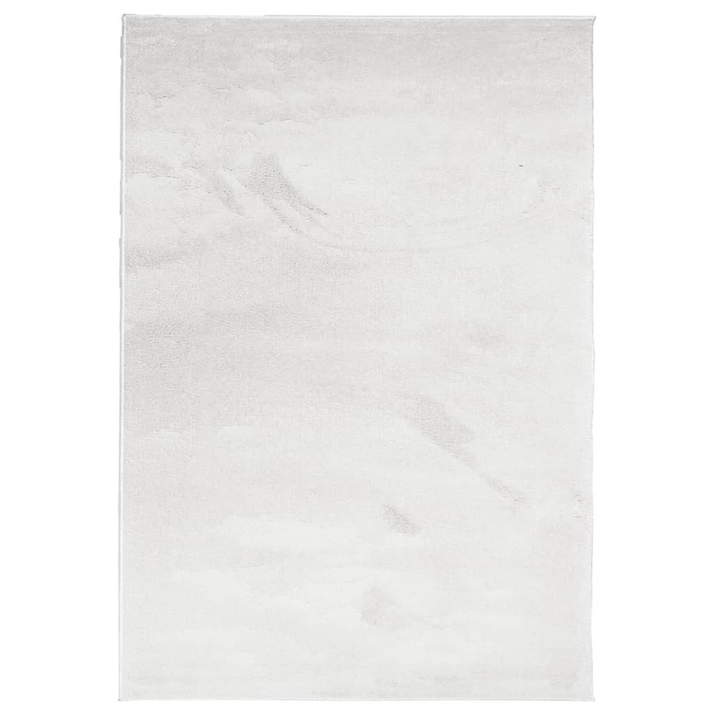vidaXL Kilimas OVIEDO, pilkos spalvos, 120x170cm, trumpi šereliai