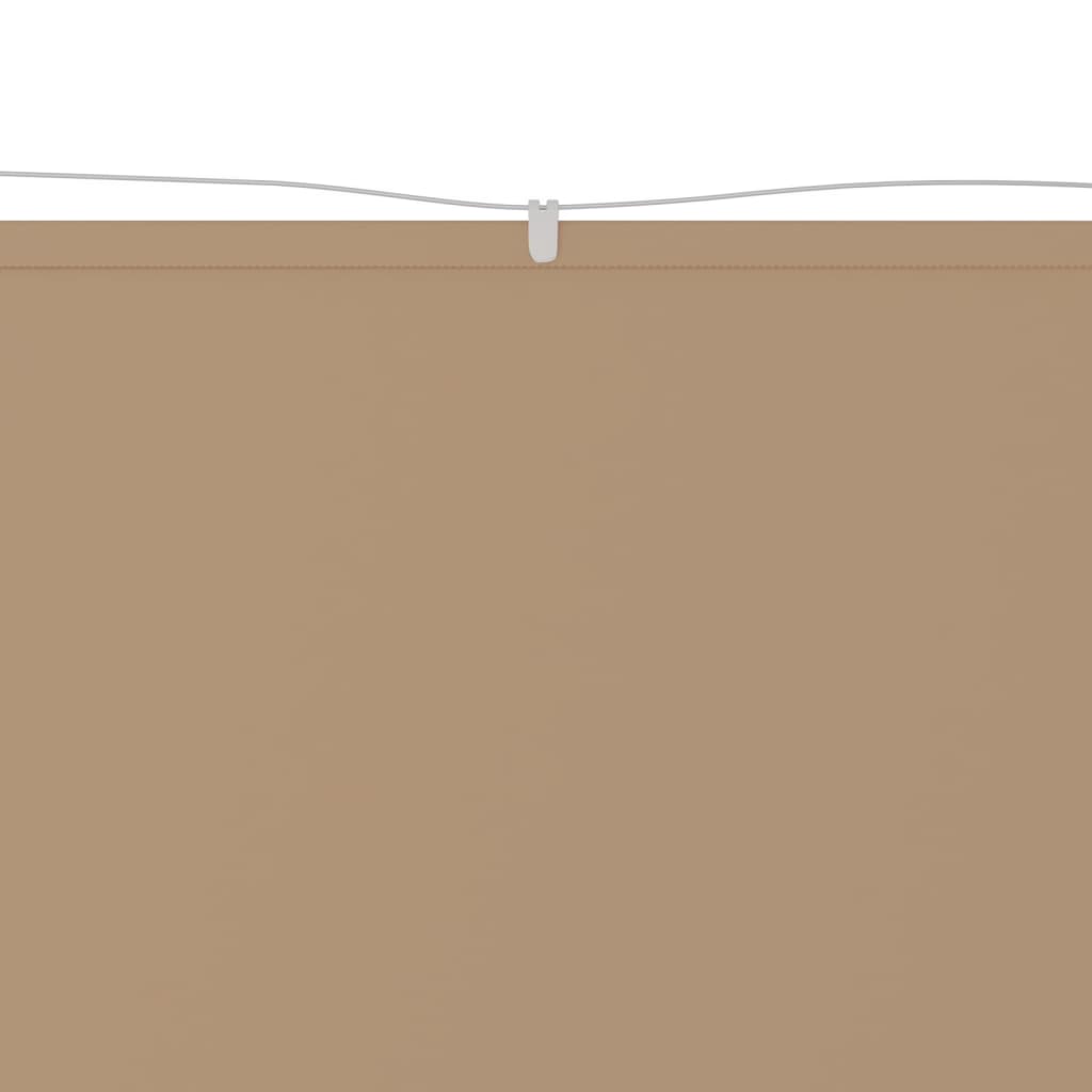 vidaXL Vertikali markizė, taupe spalvos, 60x600cm, oksfordo audinys