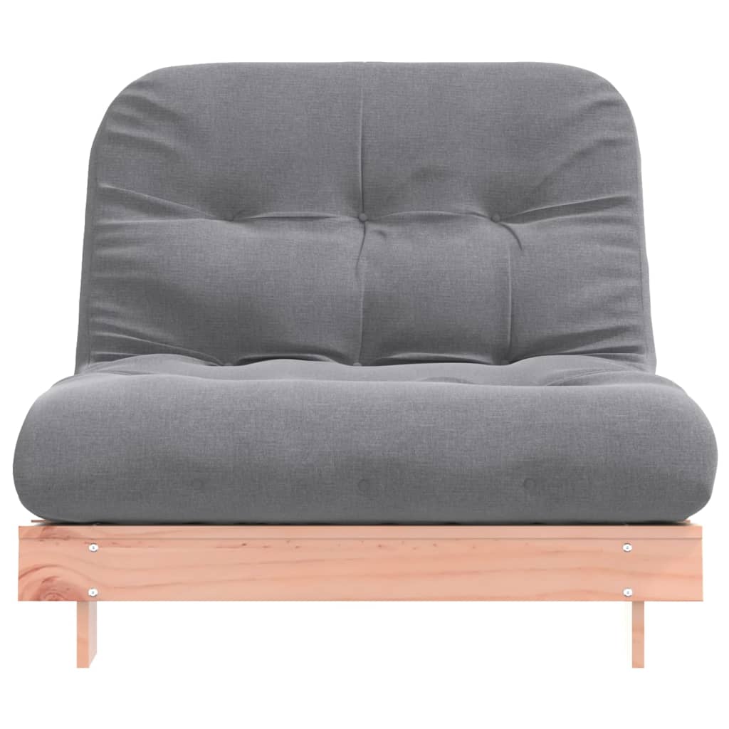 vidaXL Futono sofa-lova su čiužiniu, 100x206x11cm, douglas eglė