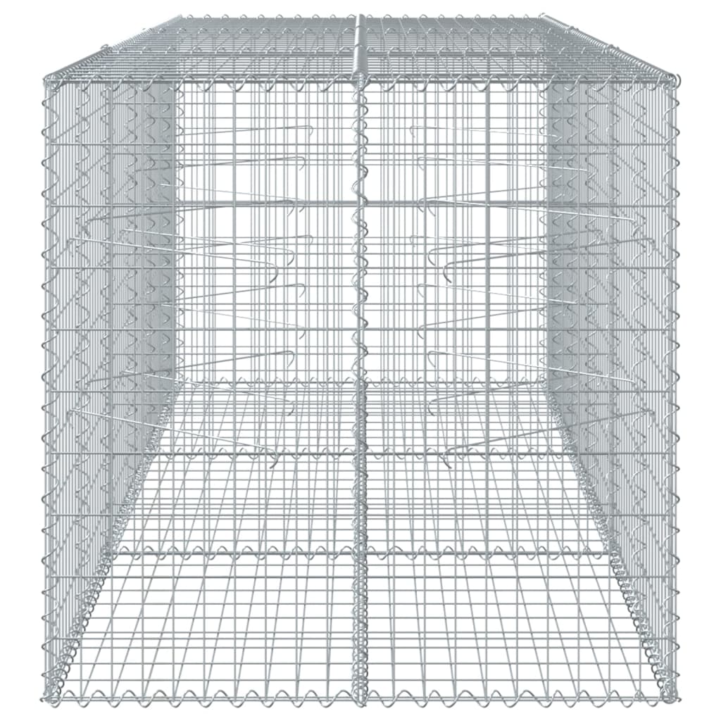 vidaXL Gabiono krepšys su dangčiu, 300x100x100cm, galvanizuota geležis