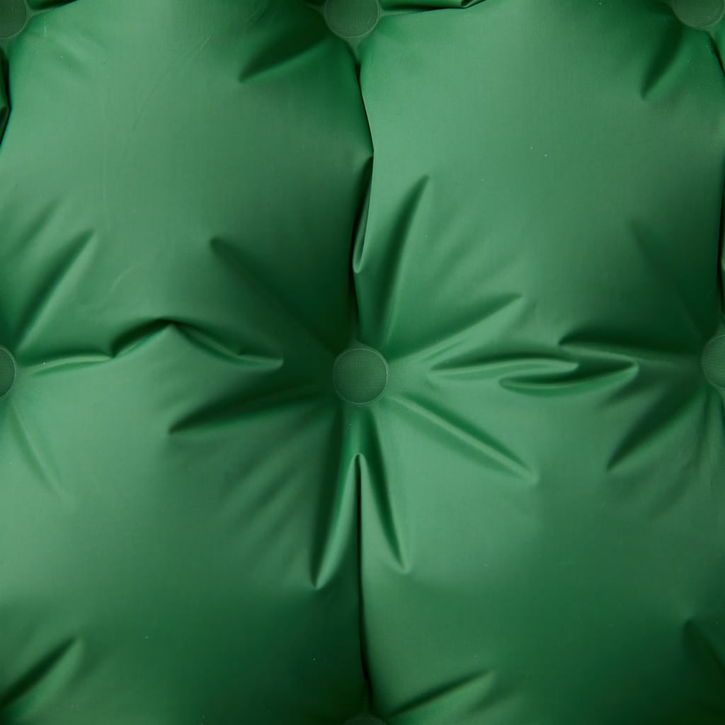 vidaXL Savaime prisipučiantis čiužinys su pagalve, žalias, vienvietis