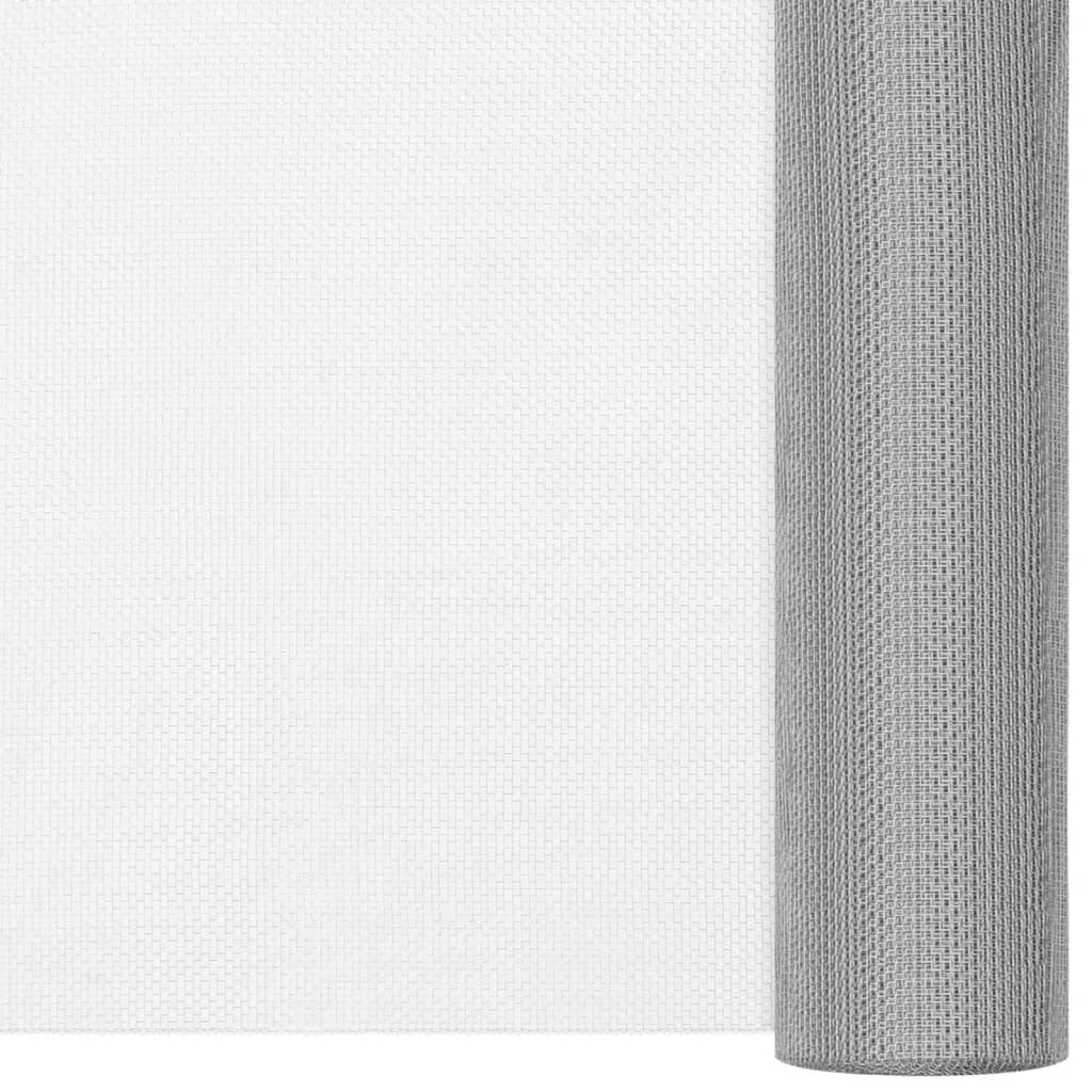 vidaXL Tinklelis, sidabrinis, 80x500 cm, nerūdijantis plienas