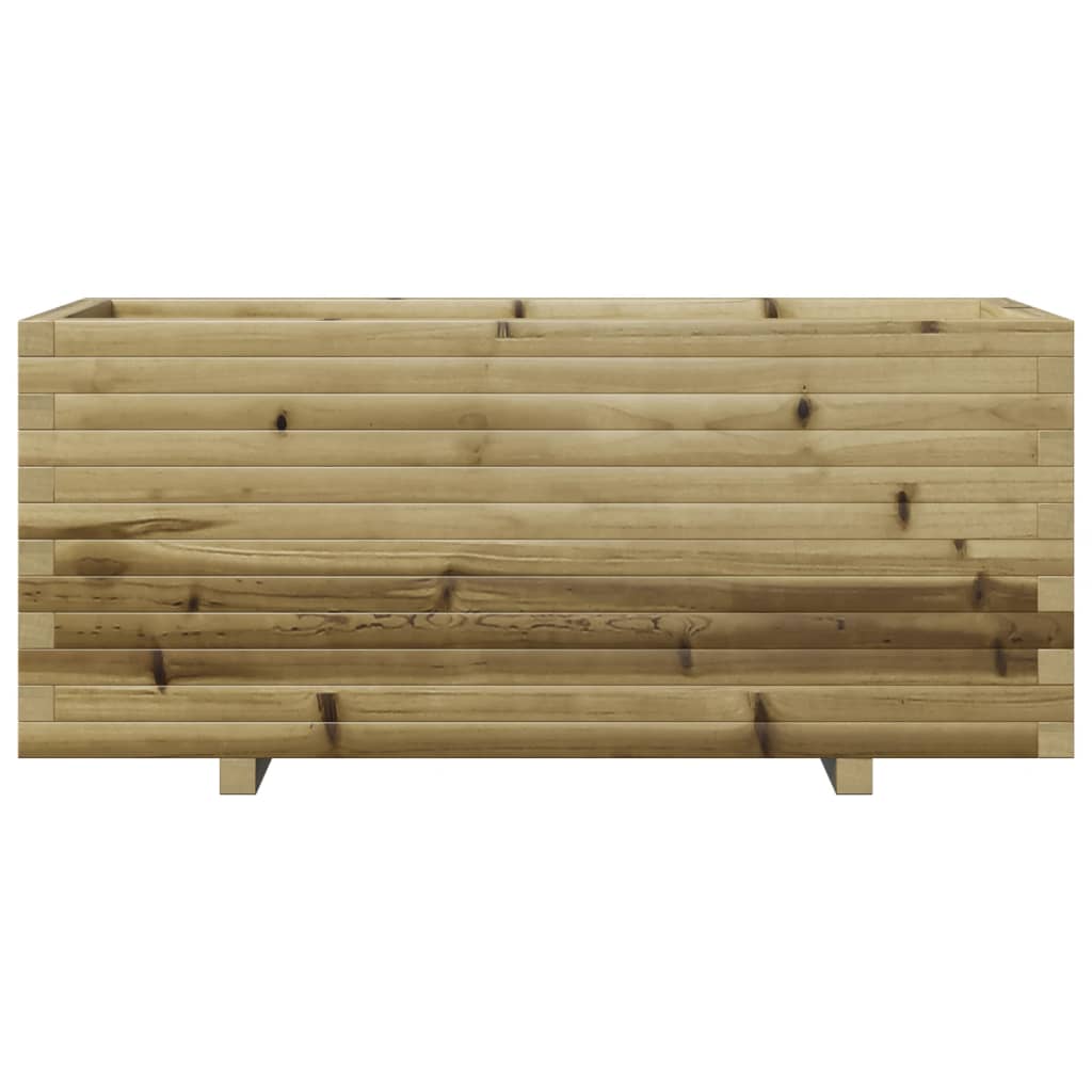 vidaXL Sodo lovelis, 110x40x49,5cm, impregnuota pušies mediena