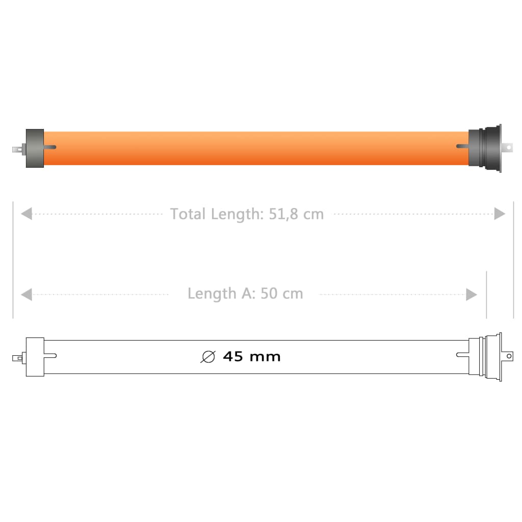 vidaXL Vamzdiniai varikliai, 3vnt., 30 Nm (144006x3)