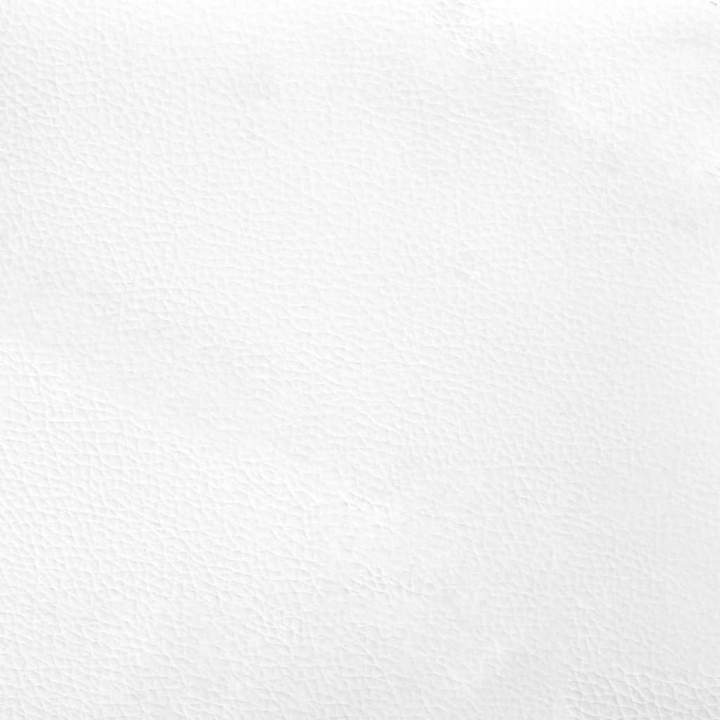 vidaXL Lovos rėmas, baltas/juodas, 120x200cm, dirbtinė oda