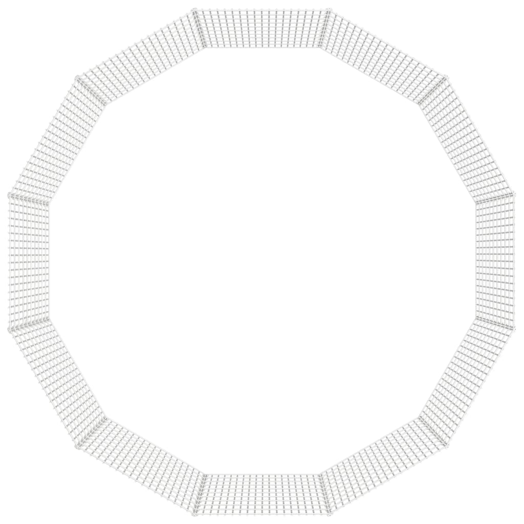 vidaXL Aptvaras gyvūnams, 12 segmentų, 54x100cm, galvanizuota geležis