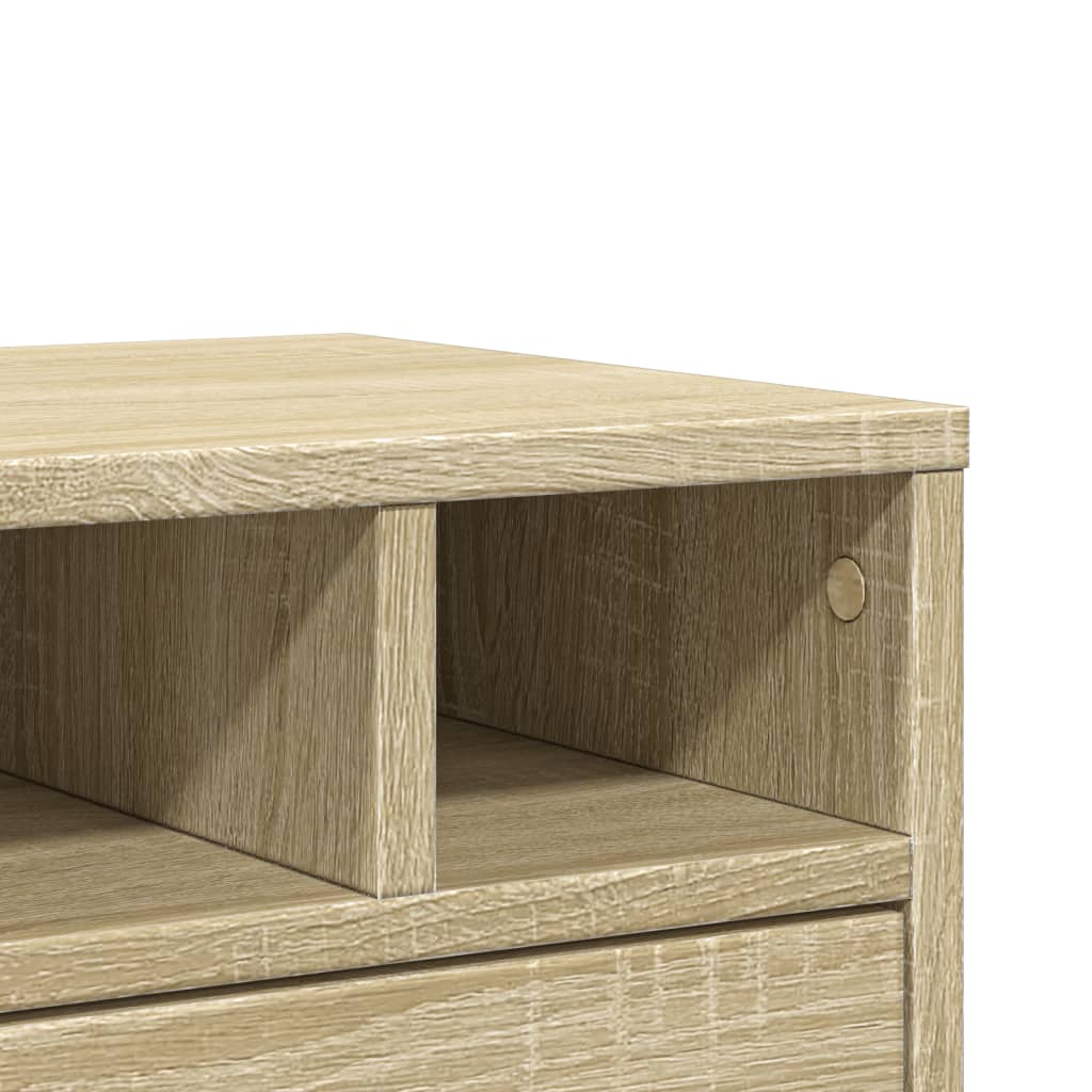 vidaXL Spausdintuvo stovas, ąžuolo, 40x32x22,5cm, apdirbta mediena