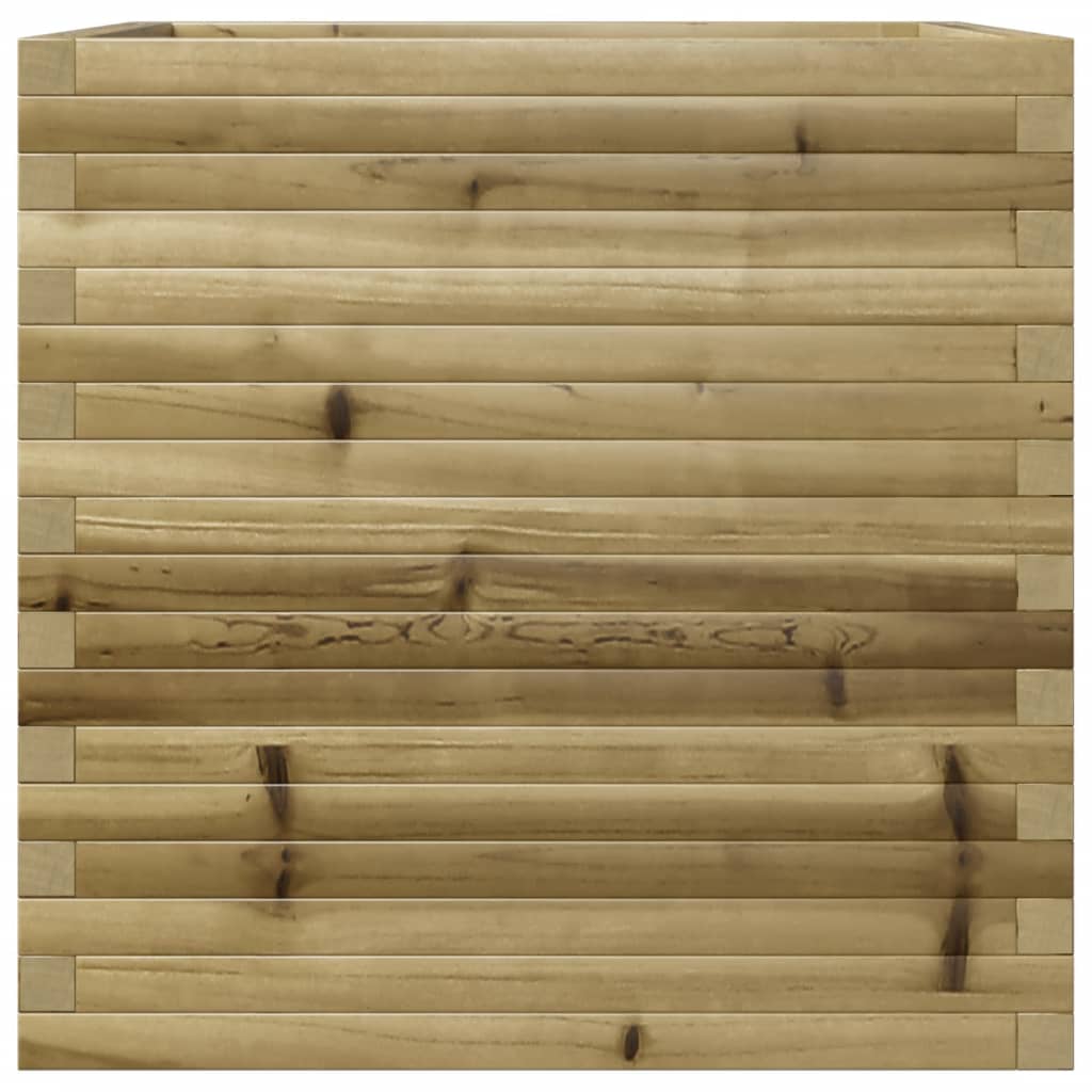 vidaXL Sodo lovelis, 70x70x68,5cm, impregnuota pušies mediena
