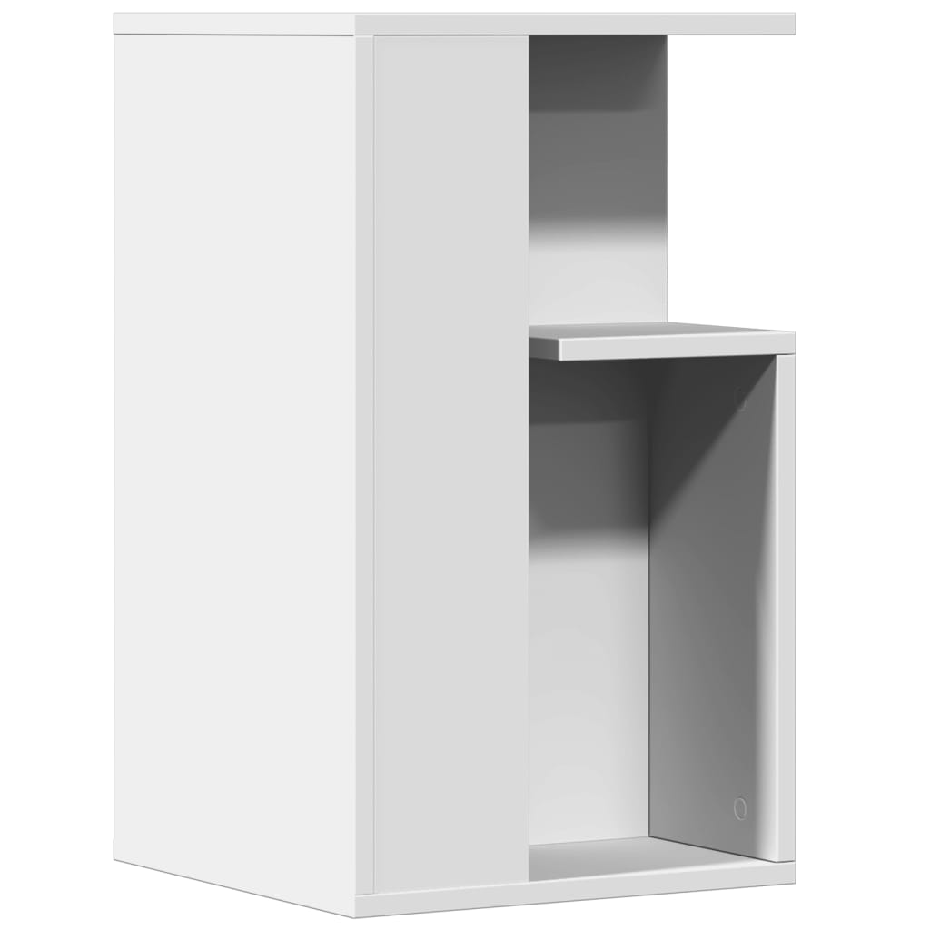vidaXL Šoninis staliukas, baltos spalvos, 35x35x60cm, apdirbta mediena