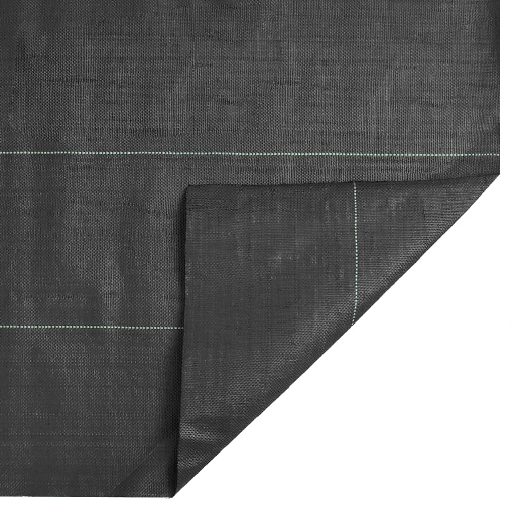 vidaXL Membrana nuo piktžolių, juodos spalvos, 4x25m, PP