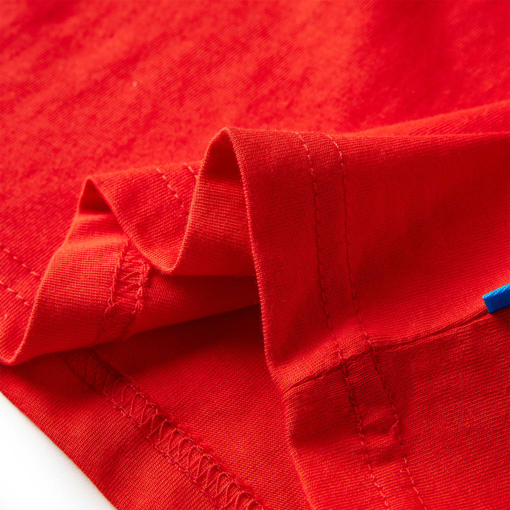 Vaikiški marškinėliai ilgomis rankovėmis, raudonos spalvos, 140 dydžio
