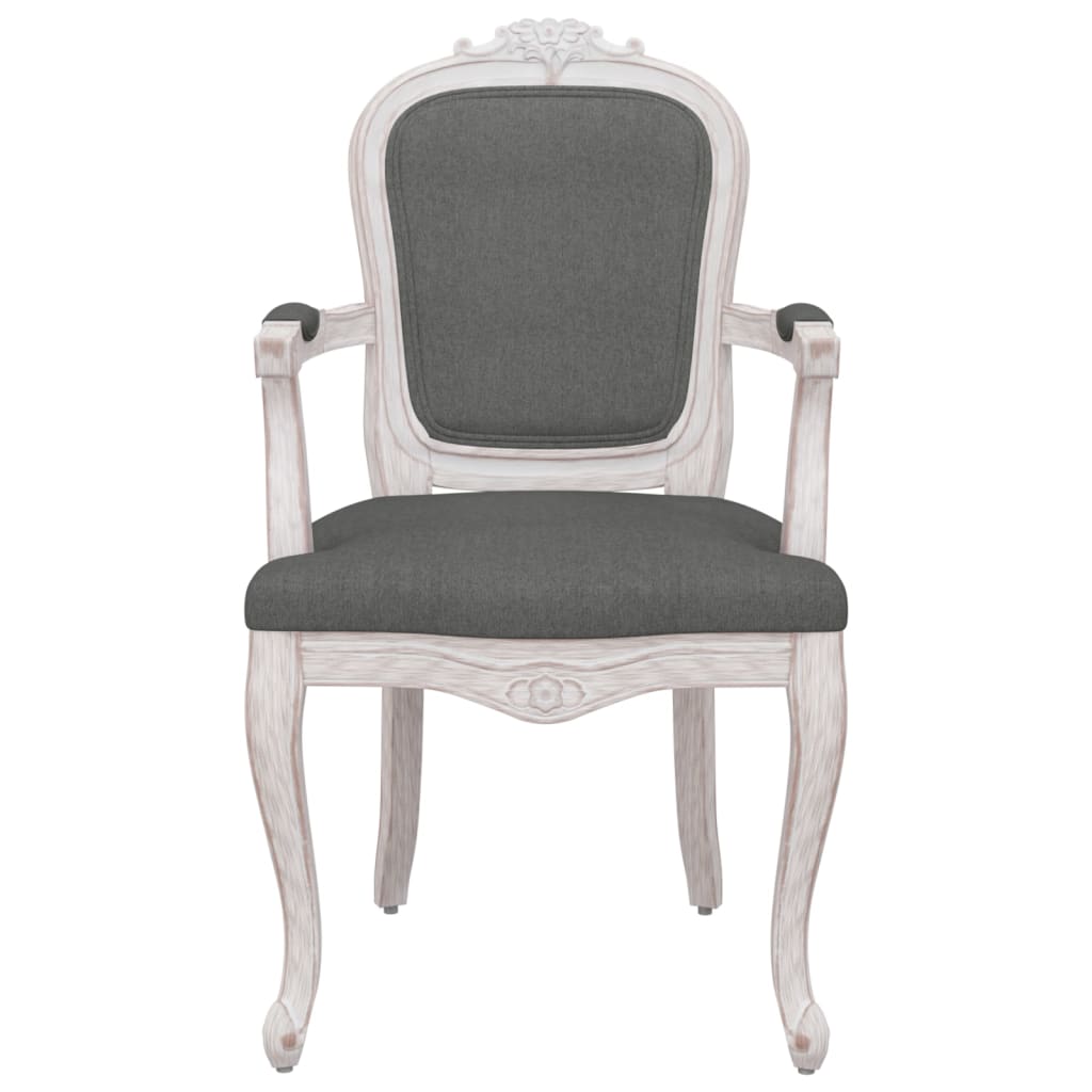 vidaXL Valgomojo kėdės, 2vnt., pilkos, 62x59,5x100,5cm, audinys