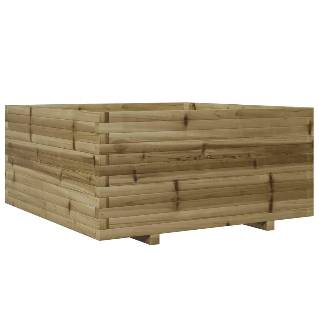 vidaXL Sodo lovelis, 100x100x49,5cm, impregnuota pušies mediena