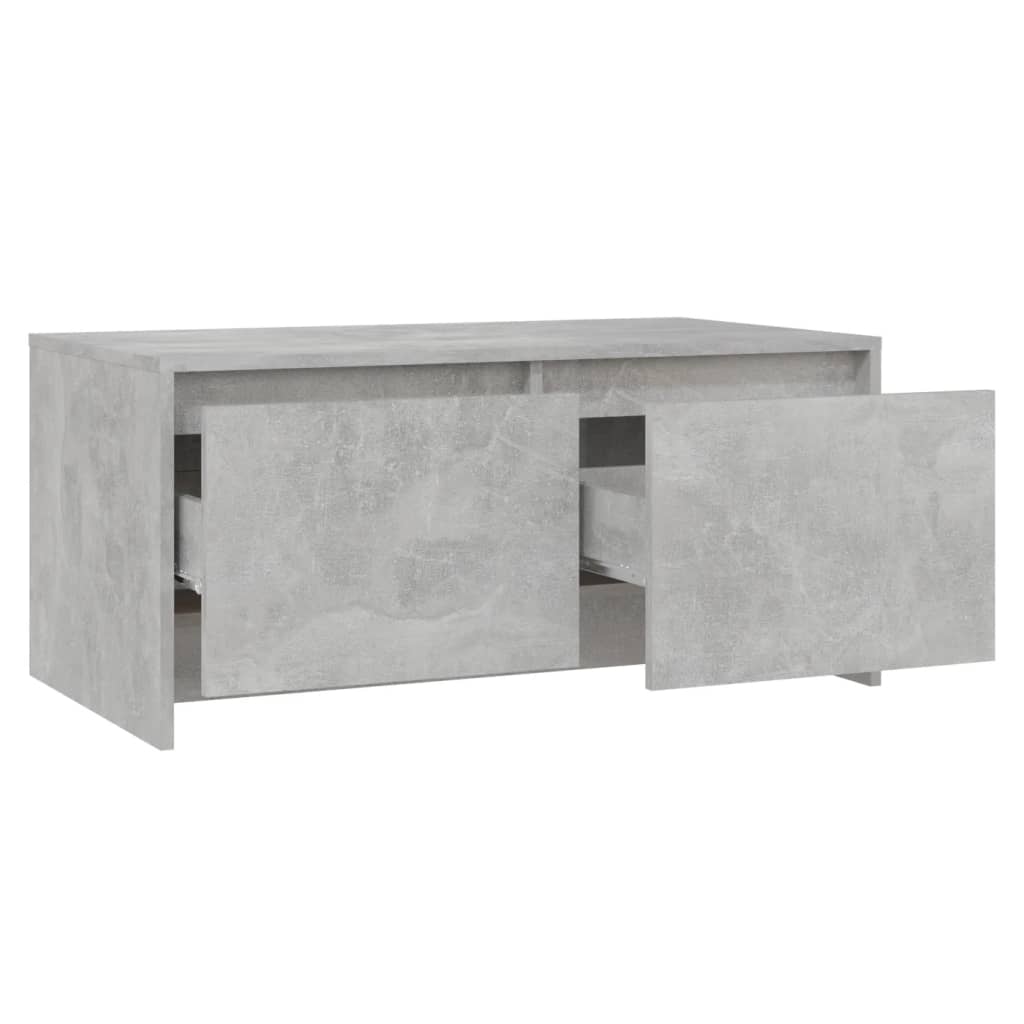 vidaXL Kavos staliukas, betono pilkas, 90x50x41,5cm, apdirbta mediena