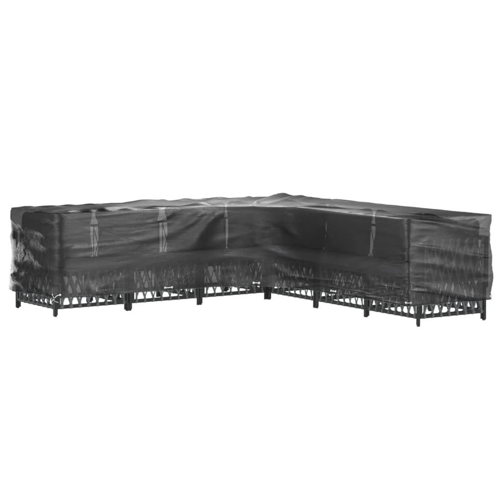 vidaXL Sodo baldų uždangalai, 2vnt., 300x300x70cm, 20 kilpų, L formos