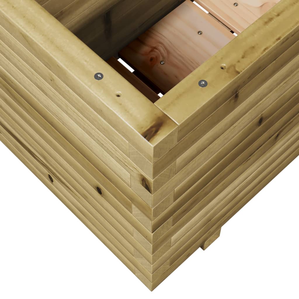 vidaXL Sodo lovelis, 110x40x49,5cm, impregnuota pušies mediena