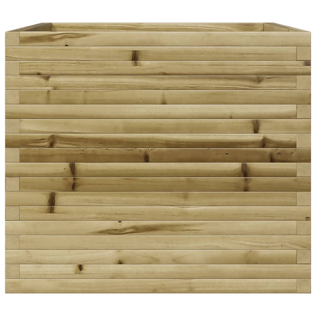 vidaXL Sodo lovelis, 80x80x68,5cm, impregnuota pušies mediena