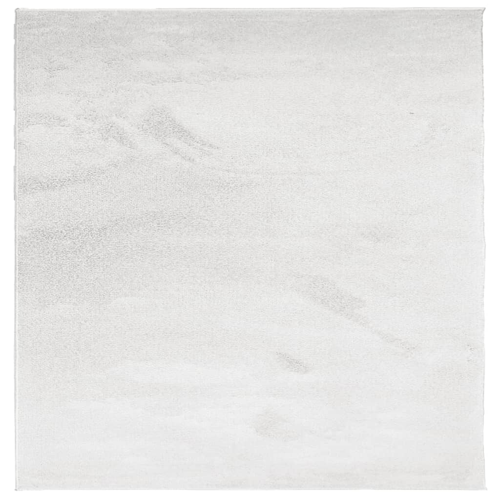 vidaXL Kilimas OVIEDO, pilkos spalvos, 120x120cm, trumpi šereliai
