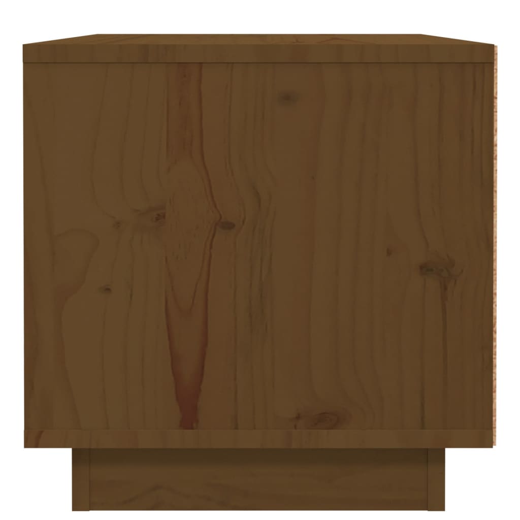 vidaXL Naktinė spintelė, medaus ruda, 40x34x35cm, pušies masyvas