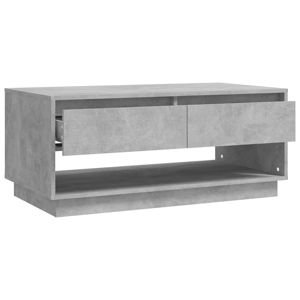 vidaXL Kavos staliukas, betono, 102,5x55x44cm, apdirbta mediena