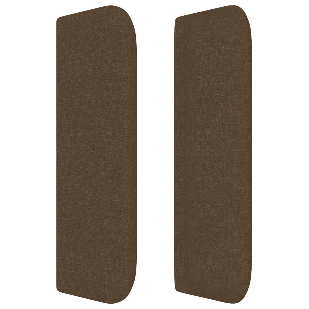 vidaXL Lova su spyruoklėmis ir čiužiniu, ruda, 80x200 cm, audinys