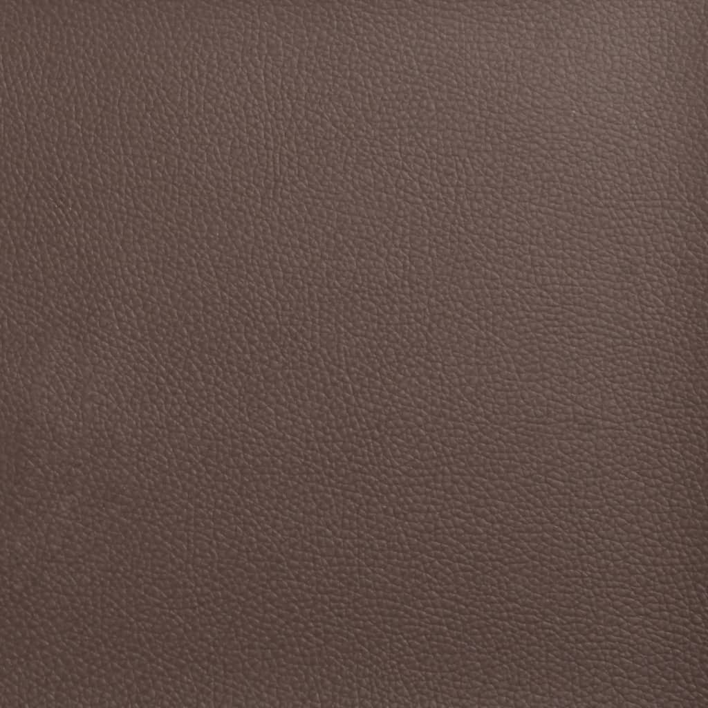 vidaXL Galvūgalio pagalvėlė, rudos spalvos, 180cm, dirbtinė oda