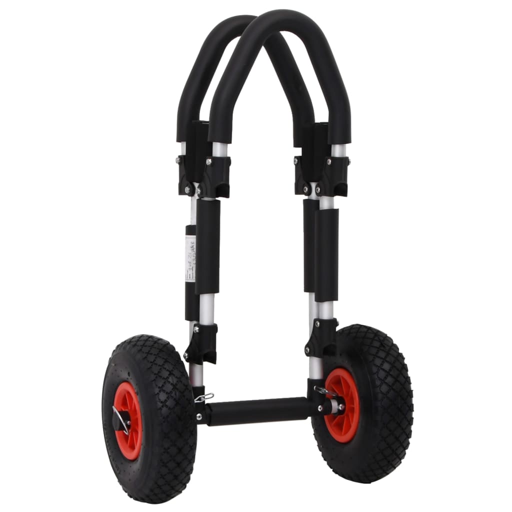 vidaXL Baidarės vežimėlis, aliuminis, sulankstomas, 45kg