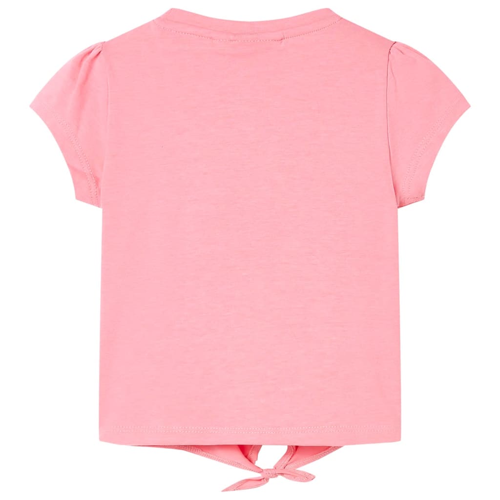 Vaikiški marškinėliai, fluorescencinės rožinės spalvos, 92 dydžio